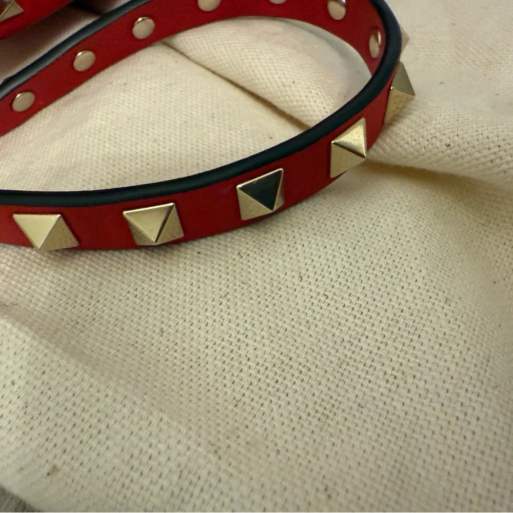 Valentino Red Rockstud Crossbody Bag - Picture 3 of 9